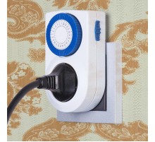 TMH-M-3 16A x1 IP20 Белый розетка-таймер  a026136  Elektrostandard