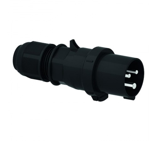 Вилка кабельная 3р (2p + PE) 32А 230 IP44 черная I 211103-Bals I Bals