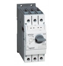 Автоматический выключатель для защиты электродвигателей MPX3 T63H 10A 100kA  417360  Legrand