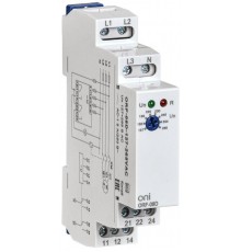 Реле фаз ORF-08D 3ф. 2 конт. 127-265В AC с контр. нейтр  ORF-08D-127-265VAC  ONI