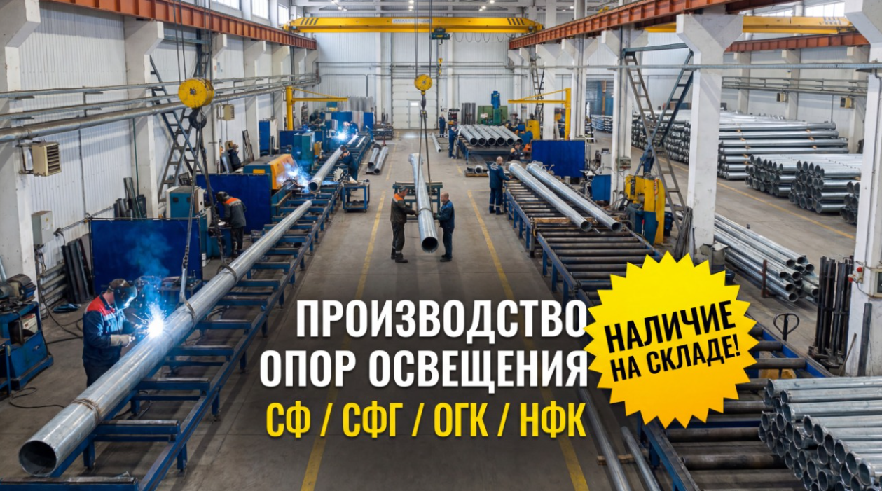 Производство опор освещения 