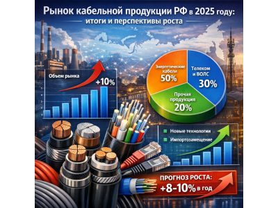 Рынок кабельной продукции РФ в 2025 году: итоги и перспективы роста